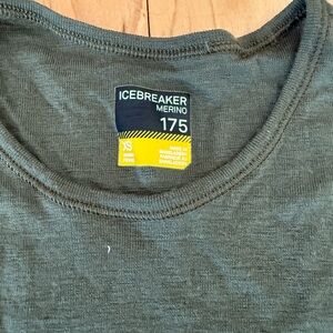 Icebreaker 100% Merino 175 Weight Olive Top XS Women’s